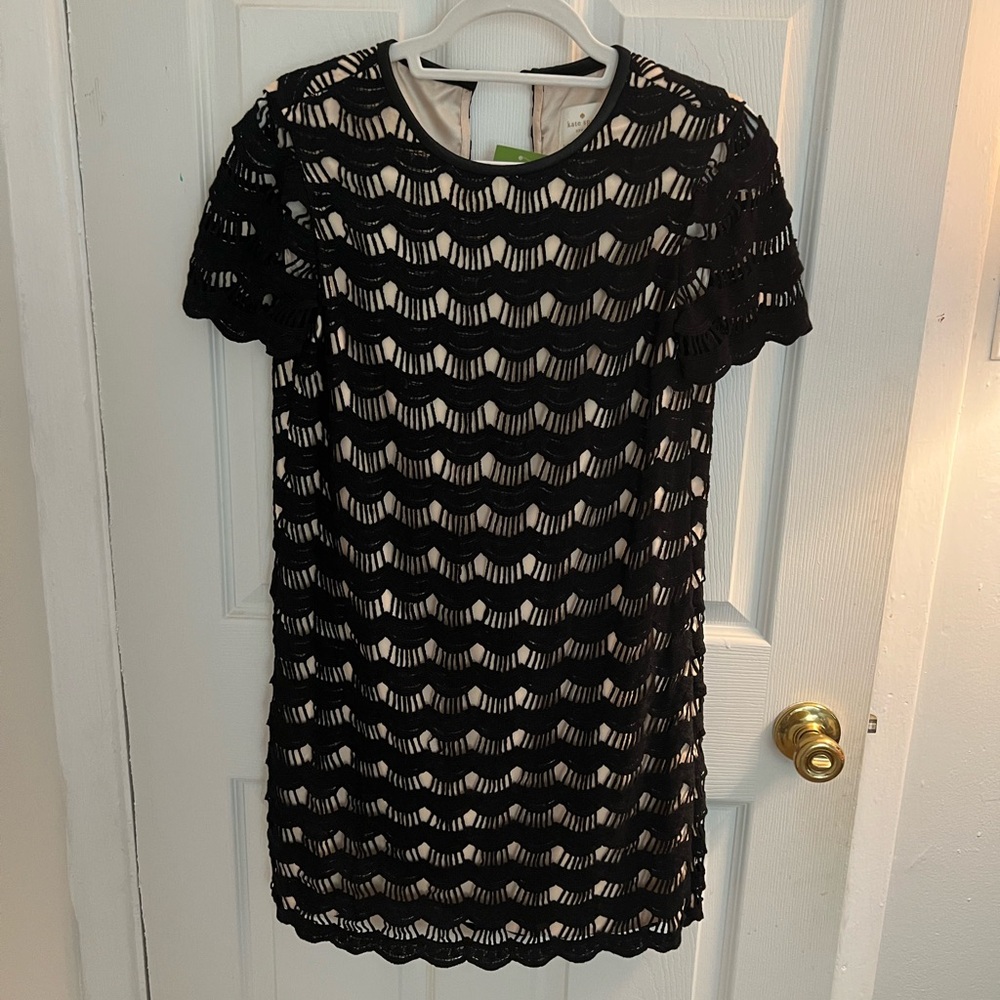 Must have!! A gorgeous black and tan Kate Spade dress.